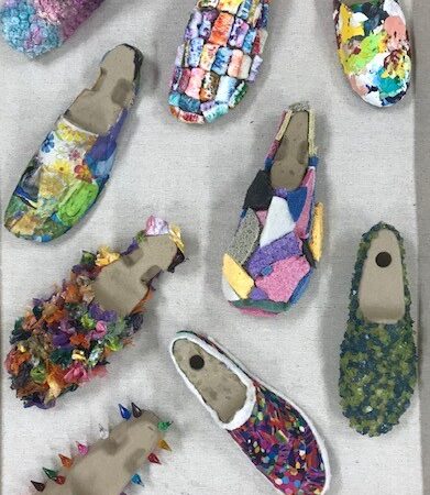 Miles Cohen - If the Shoe Fits - Mixed Media - 40'' x 30'' x 3''