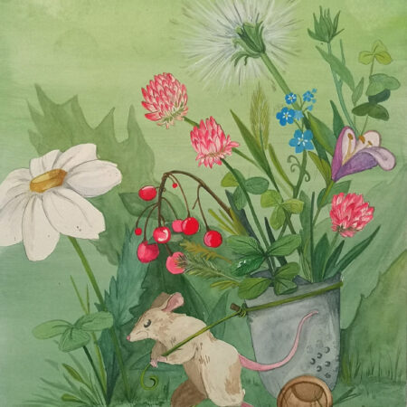 Lindsay Pearson - Spring Harvest - Watercolour and gouache - 14.5'' x 12'' x 1''