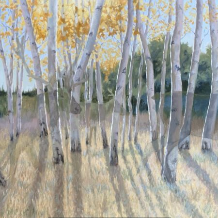Angela Burdon - Four Indications - Oil on canvas - 24'' x 48'' x 2''