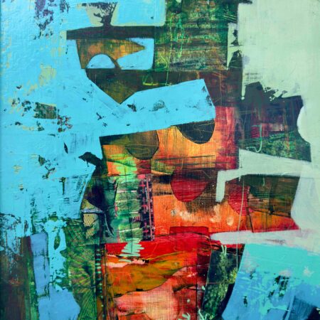 Annette Dyon - Dragonboat - Mixed media - 19.25" x 15" x 0.5"