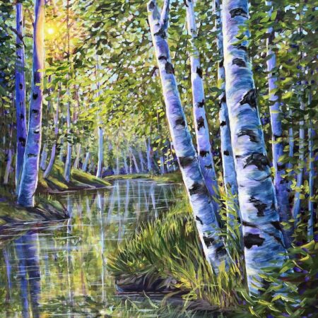 Maria Isabel Fleury - Stillness - Acrylic on canvas - 40'' x 30'' x 1.5''