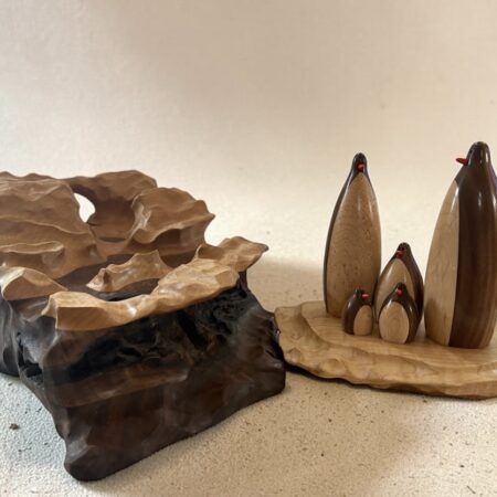 Sam Meandro - Anthropogenic Climate Change - Wood - Maple and Walnut - 6'' x 12'' x 19''