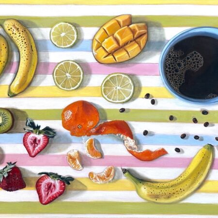 Haley Marfleet - A Fruitful Morning - Oil - 24'' x 36'' x 1.5''