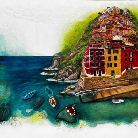 Shivani Jivan-Bassi - Five Lands, Many Adventures - Acrylic - 36'' x 48'' x 1.5''