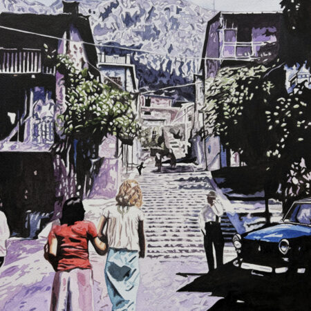 Laura Leichnitz - Walking Towards Via Della Pineta - Watercolour - 15'' x 12'' x 0''