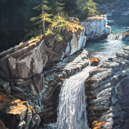 Mike Shatilla - The Calm Before the Falls - Oil - 30'' x 24'' x 1.5''