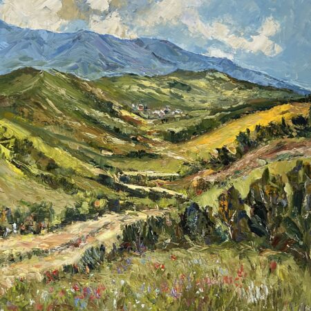 Victor Gligor - Long Way Home - Oil - 27'' x 27'' x 1.5''