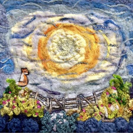 Lori Campbell - Under cover - Felted wool - 18'' x 18'' x 2''
