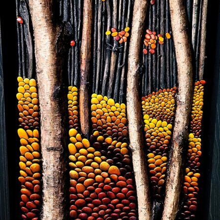 Reg Lecky - Red October - Mixed media - 24'' x 12'' x 2.5''
