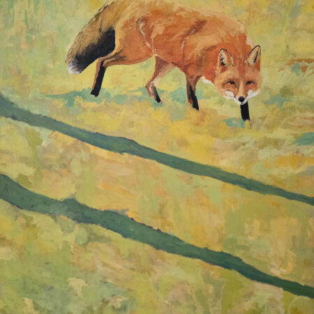 Wayne Hudson - Caught in the Open - Acrylic on Canvas - 48x48x1.5