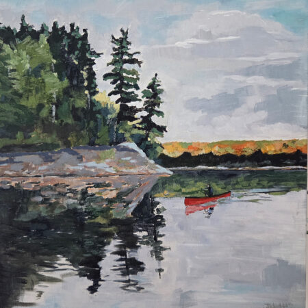 Wayne Hudson - Algonquin Reflections - Acrylic on Canvas - 12x12x1.5