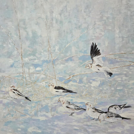 Wayne Hudson - Snow Patterns - Acrylic on Canvas - 32x40x1.5