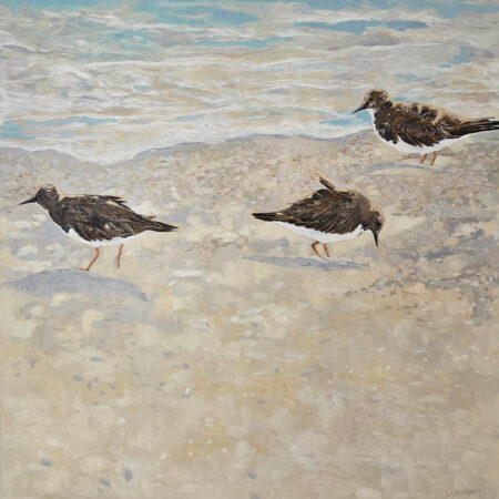 Wayne Hudson - Beach Day - Acrylic on Canvas - 30x30x1.5