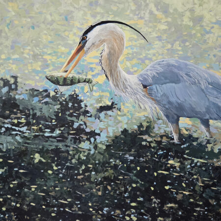 Wayne Hudson - Great Blue - Acrylic on Canvas - 36x40x1.5