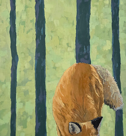 Wayne Hudson - Red and Green - Acrylic on Canvas - 20x48x1.5
