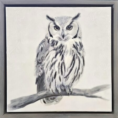 Karen Brown - The Mind’s Eye - Encaustic mixed media on panel - 12 × 12