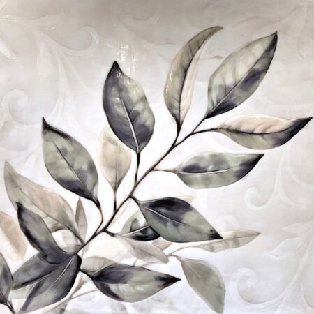 Karen Brown - The Tender Leaves of Hopes - Encaustic mixed media on panel - 18 × 24